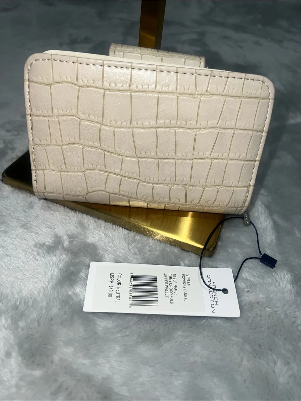 French Connection compact croc